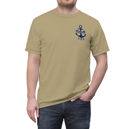 "USN Anchor", Unisex T-shirt (Service Khaki)