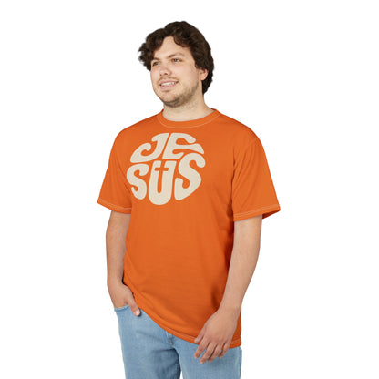 "Retro Jesus", Unisex T-shirt (Ornery Tangerine)