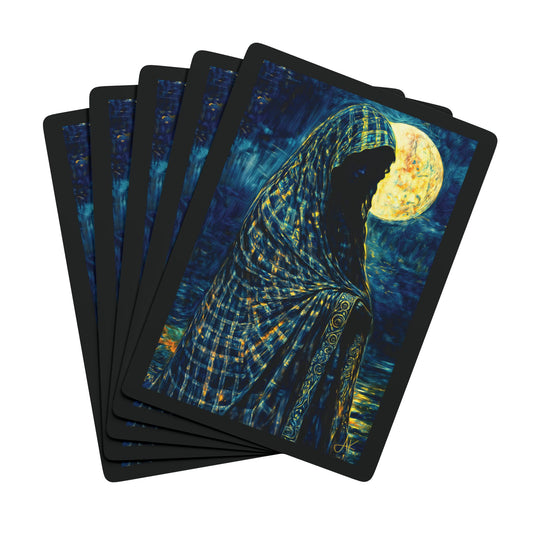 "Mysterious Feminine", Fine Art Playing Cards (Void Black)