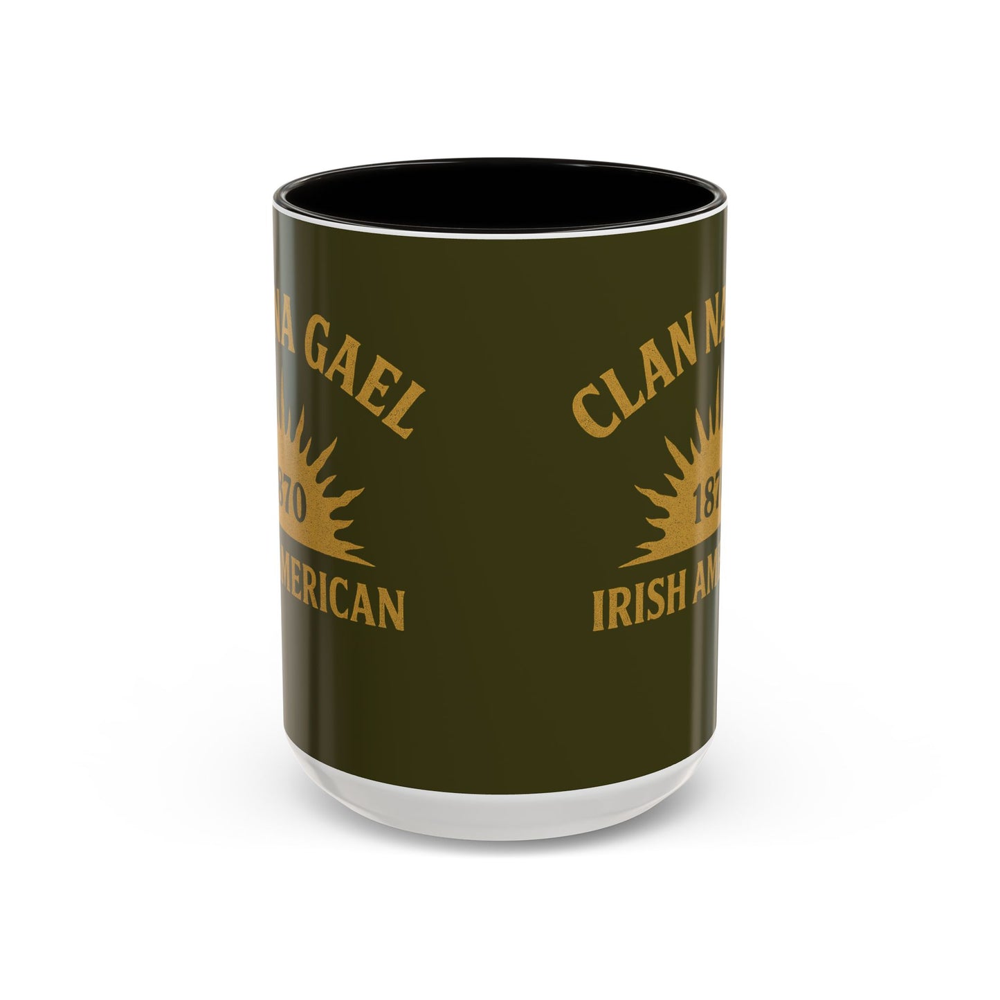 "Clan na Gael - Irish American", Colorful Mugs (11oz, 15oz) (Fianna Green)