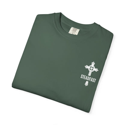 "Steadfast Cross in White", Unisex T-shirt