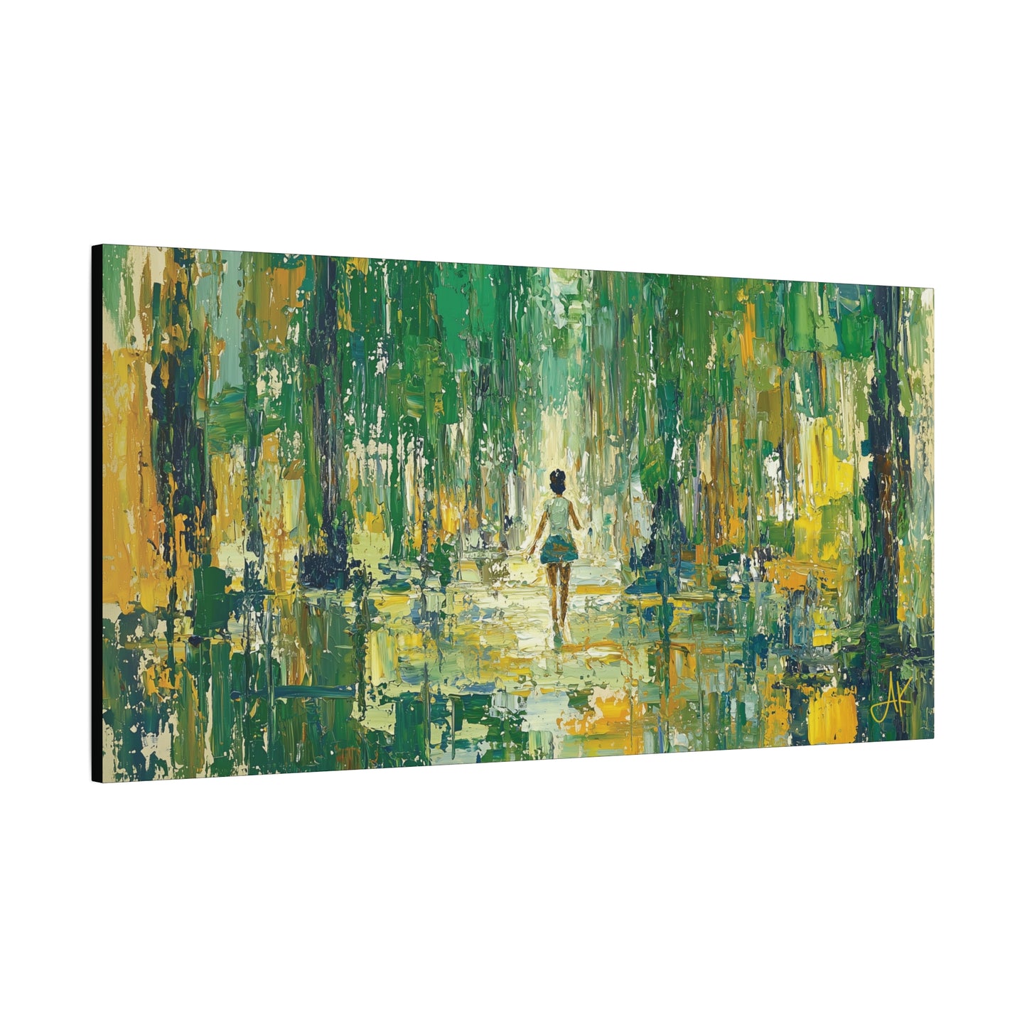 "Child of Green Rains", Fine Art Matte Canvas, Stretched, 1.25"