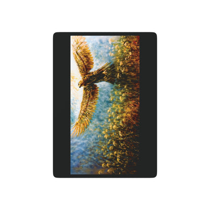 "Rise of the Golden Sentinel", Fine Art Playing Cards (Void Black)