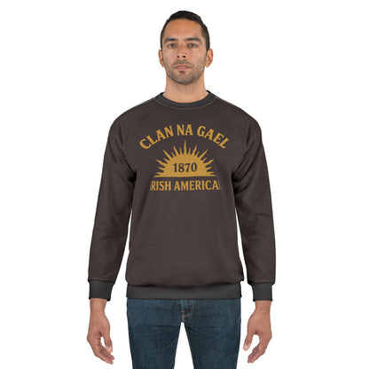 "Clan na Gael - Irish American", Unisex Sweatshirt (Seal Brown)