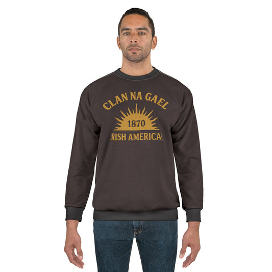 "Clan na Gael - Irish American", Unisex Sweatshirt (Seal Brown)
