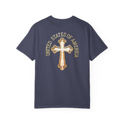"USA Gold Cross", Unisex T-shirt