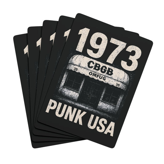 "1973 Punk USA", Cultural Playing Cards (70's Black)