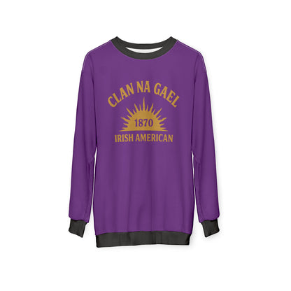 "Clan na Gael - Irish American", Unisex Sweatshirt (Vesper Violet)