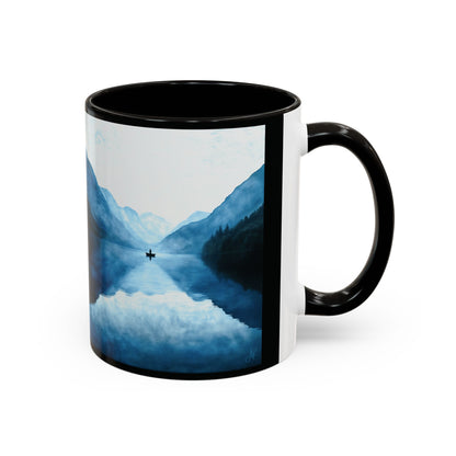 "Connected in Silence - Psalm 46:10", Colorful Mugs (11oz, 15oz)