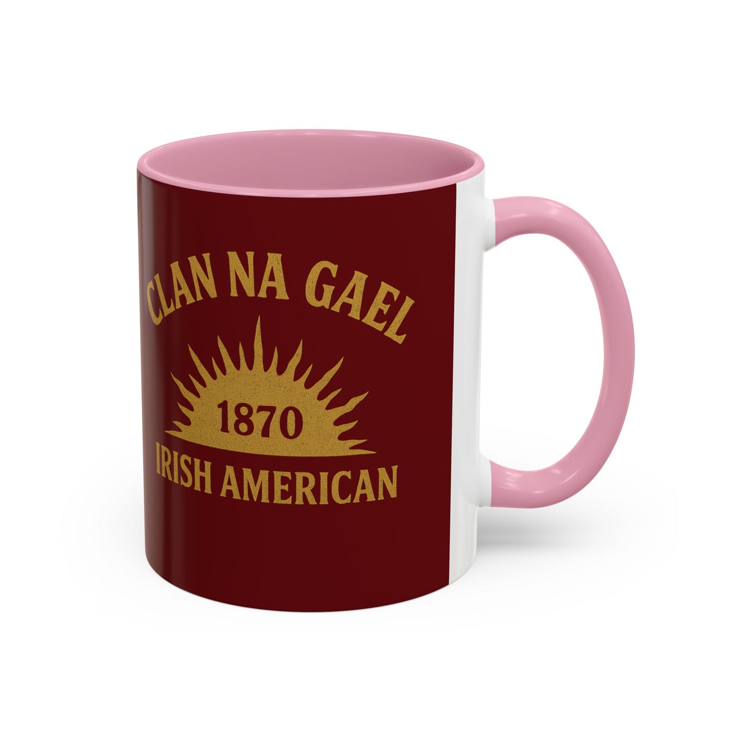 "Clan na Gael - Irish American", Colorful Mugs (11oz, 15oz) (Palladius Red)