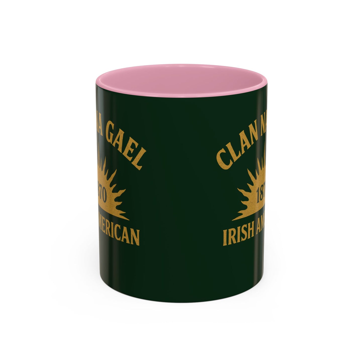 "Clan na Gael - Irish American", Colorful Mugs (11oz, 15oz) (Fenian Green)