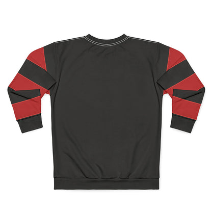 "Warning! Straight White Male", Unisex Sweatshirt (Void Black)