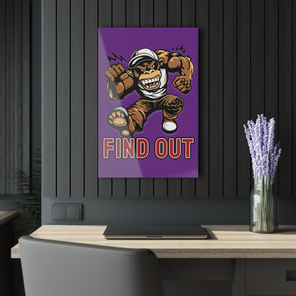 "Find Out", Acrylic Wall Prints (French Cleat Hanging) (Vesper Violet)