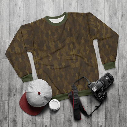 "Swamp Recon Camouflage", Unisex Sweatshirt (Fen Moss Cuffs and Collar)