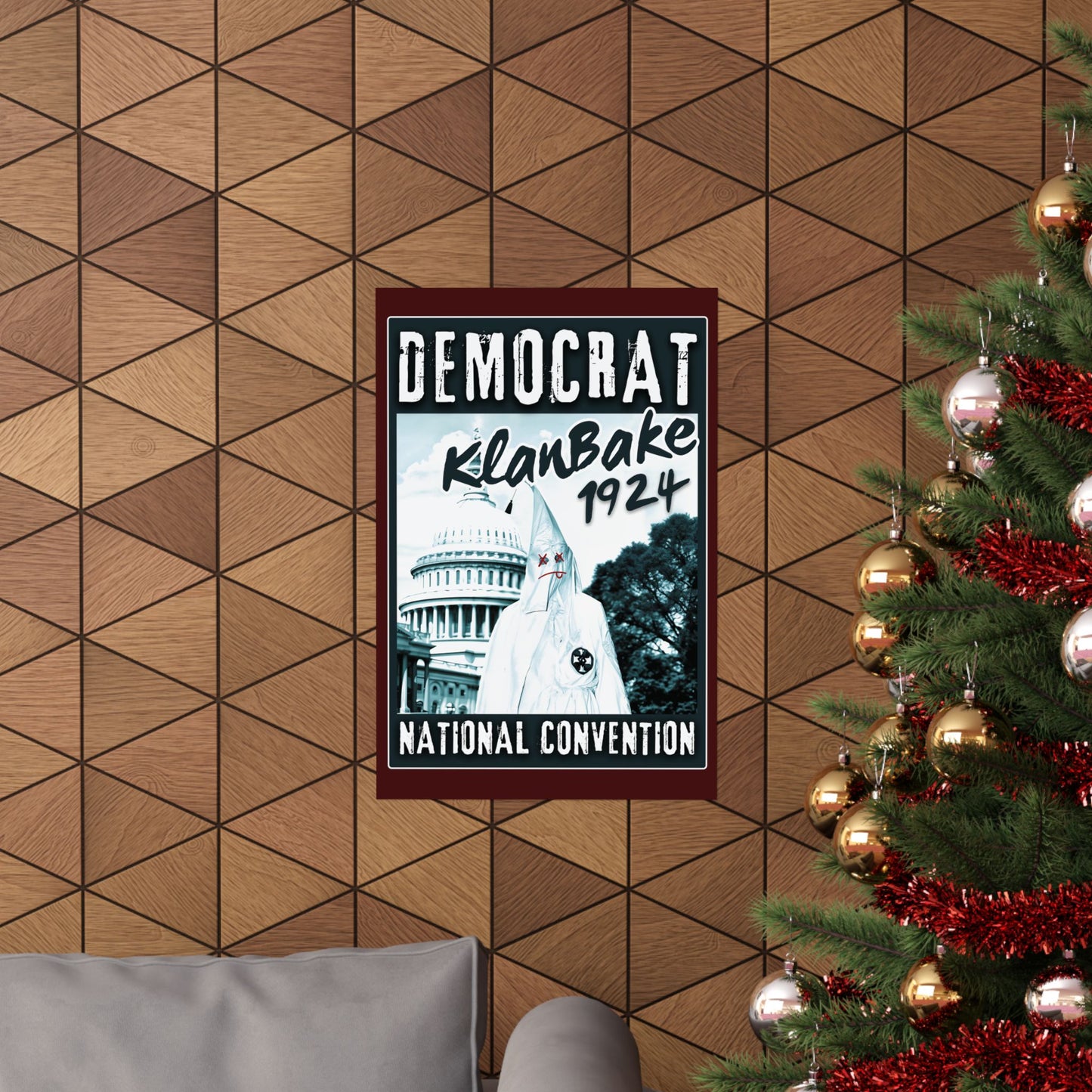 "Democrat KlanBake 1924", Matte Poster (Nine Tails Red)