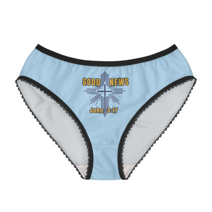 "Good News - John 3:17", Women's Briefs (Boy Blue)