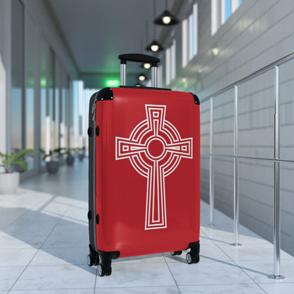 "A Simple High Cross", Suitcases (Dark Red)