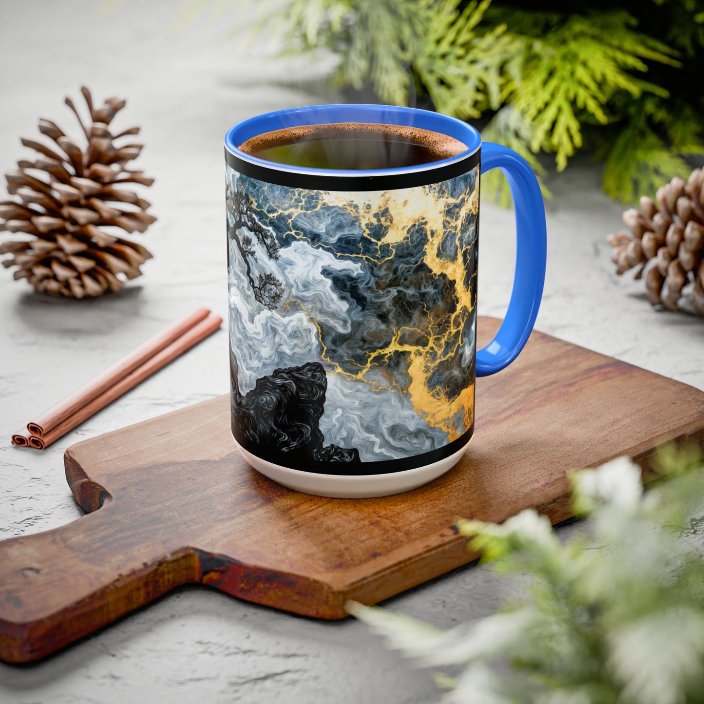 "An Crann Naomh (Gaelic) - The Sacred Tree (English)", Colorful Mugs (11oz & 15oz)