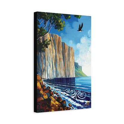 "Sky Kin IV – Gannet Over the Quiet Sound", Fine Art Matte Canvas, Stretched, 1.25"