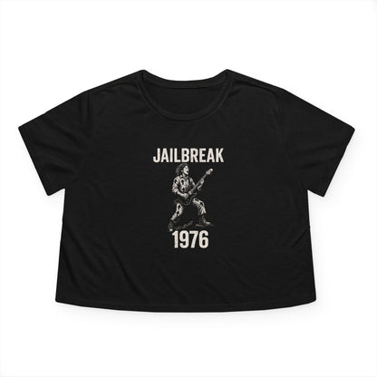 "Jailbreak 1976", Women's Flowy Cropped Tee