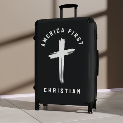 "America First Christian" #05 Suitcases (Moonless Black)