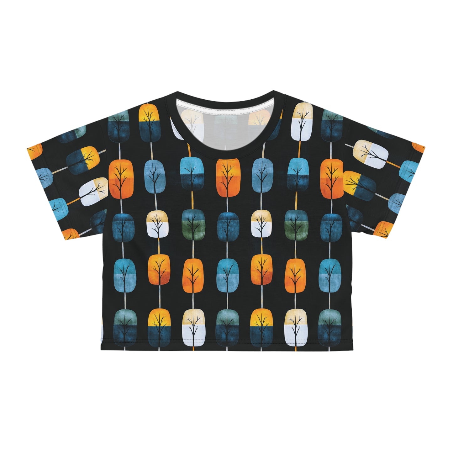 "Skyroot Grove", Crop Tee (Skyroot Black Collar)