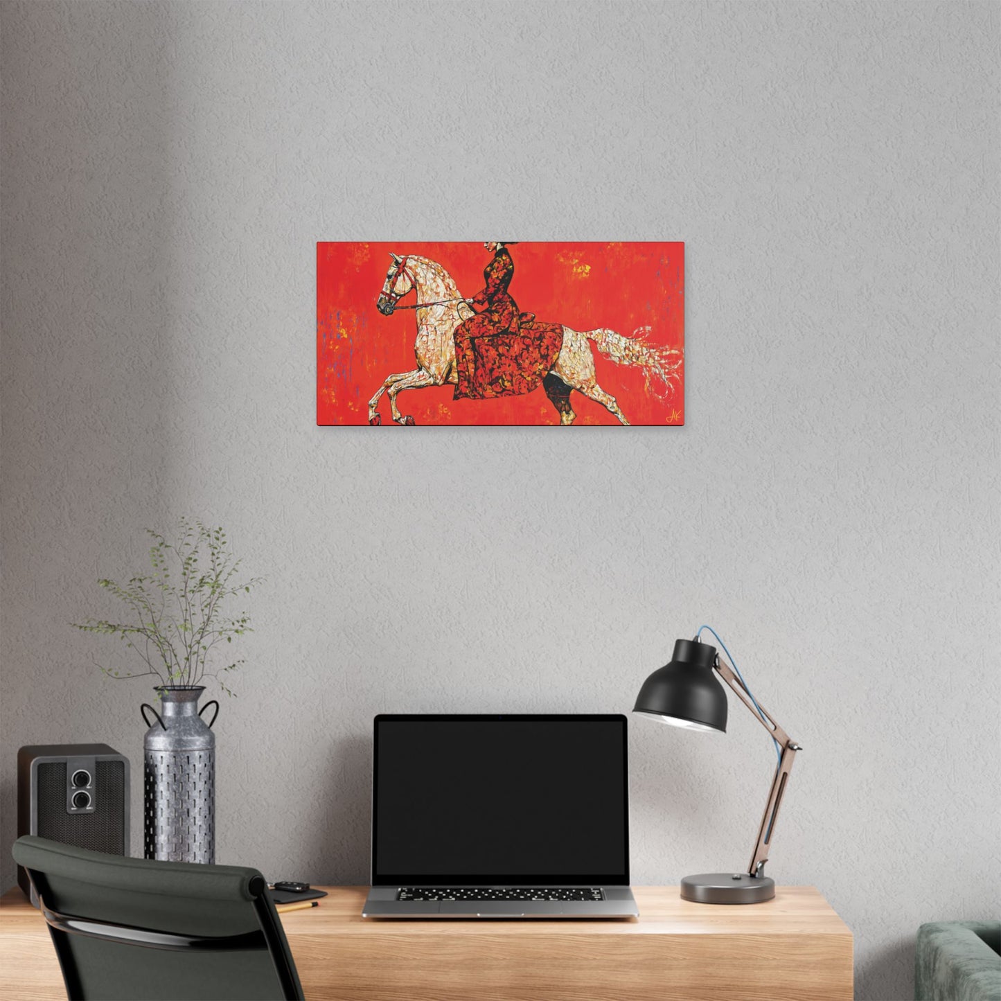"Red Rider", Stretched Classic Canvas Fine Art Print