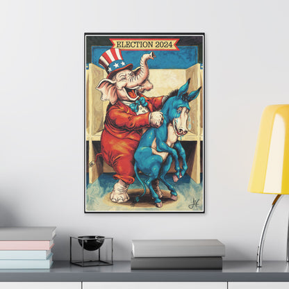 "MAGA Spanked the Donkeys 2024", Stretched Classic Canvas Print