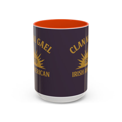 "Clan na Gael - Irish American", Colorful Mugs (11oz, 15oz) (Purple Verbena)