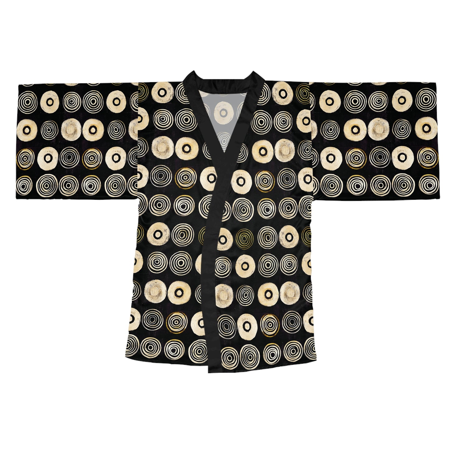 "Punk Polka", Long Sleeve Kimono Robe