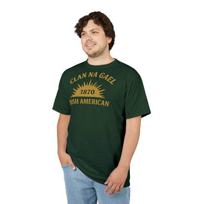 "Clan na Gael - Irish American", Unisex T-shirt (Fenian Green)