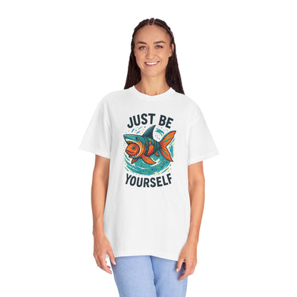 "Just Be Yourself", Unisex T-shirt (White and light colors)