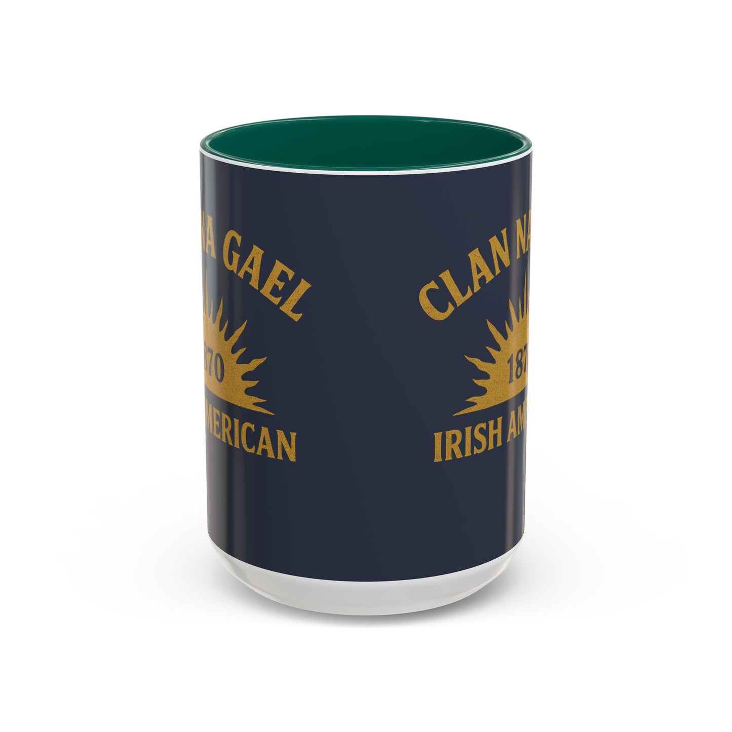 "Clan na Gael - Irish American", Colorful Mugs (11oz, 15oz) (Blue Burka Grey)
