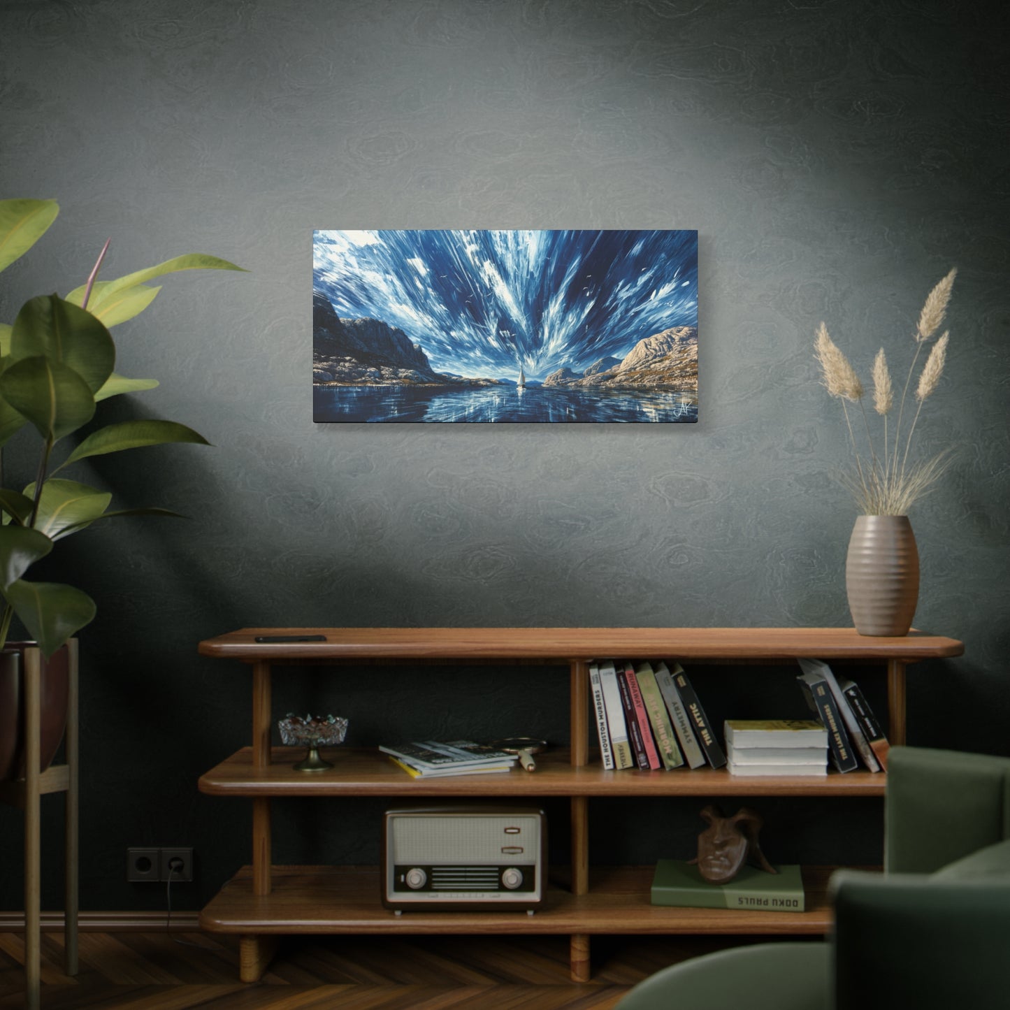 "Ancient Highway Racing Riven Sky", Fine Art Matte Canvas, Stretched, 1.25"