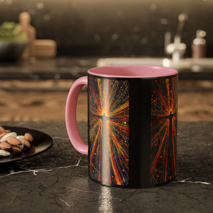 "Born Again in His Radiance - Isaiah 60:1", Colorful Mugs (11oz & 15oz)