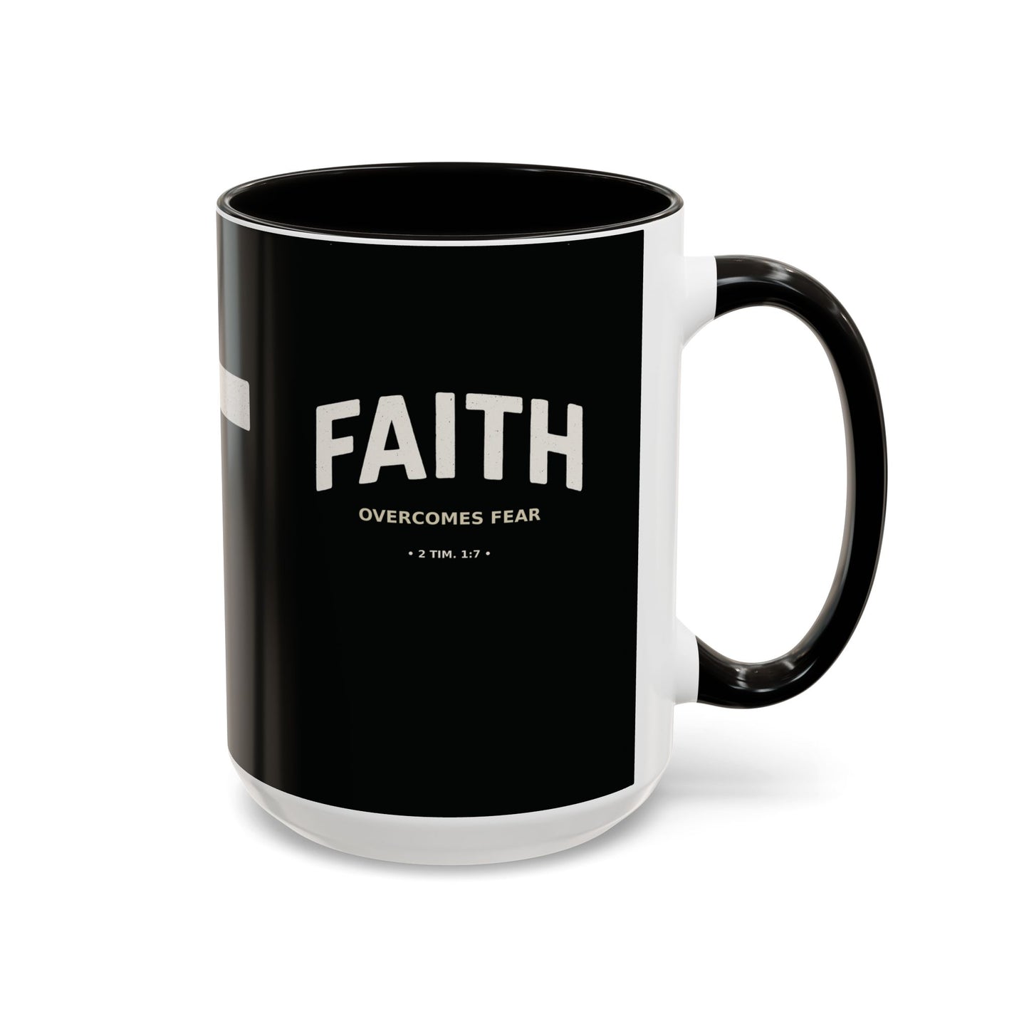 "Faith Overcomes Fear", Colorful Mugs (11oz, 15oz)