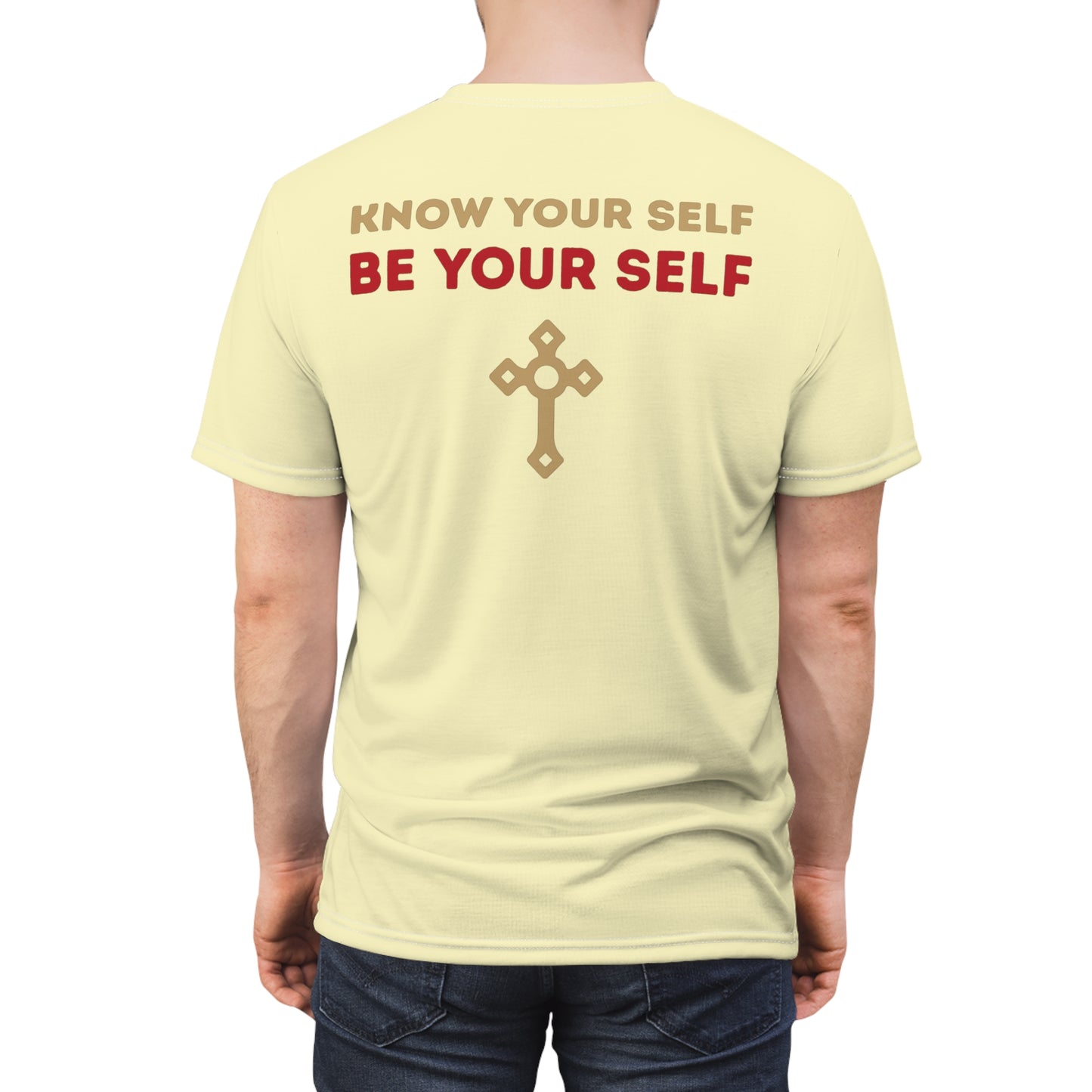 "Know Your Self", Unisex T-shirt (Primrose Light)