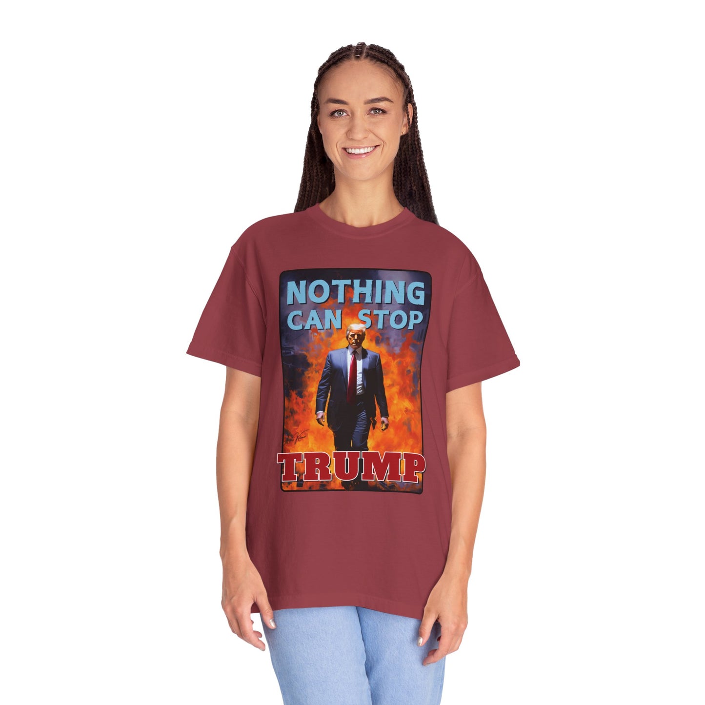"Nothing Can Stop Trump", Unisex T-shirt (Light Colors)