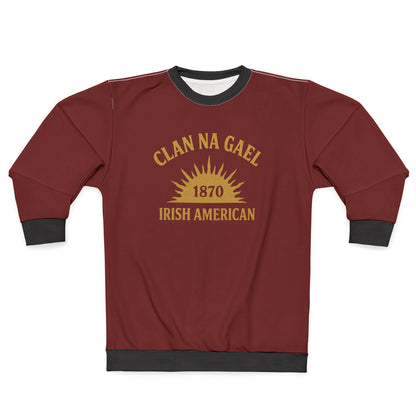 "Clan na Gael - Irish American", Unisex Sweatshirt (Palladius Red)