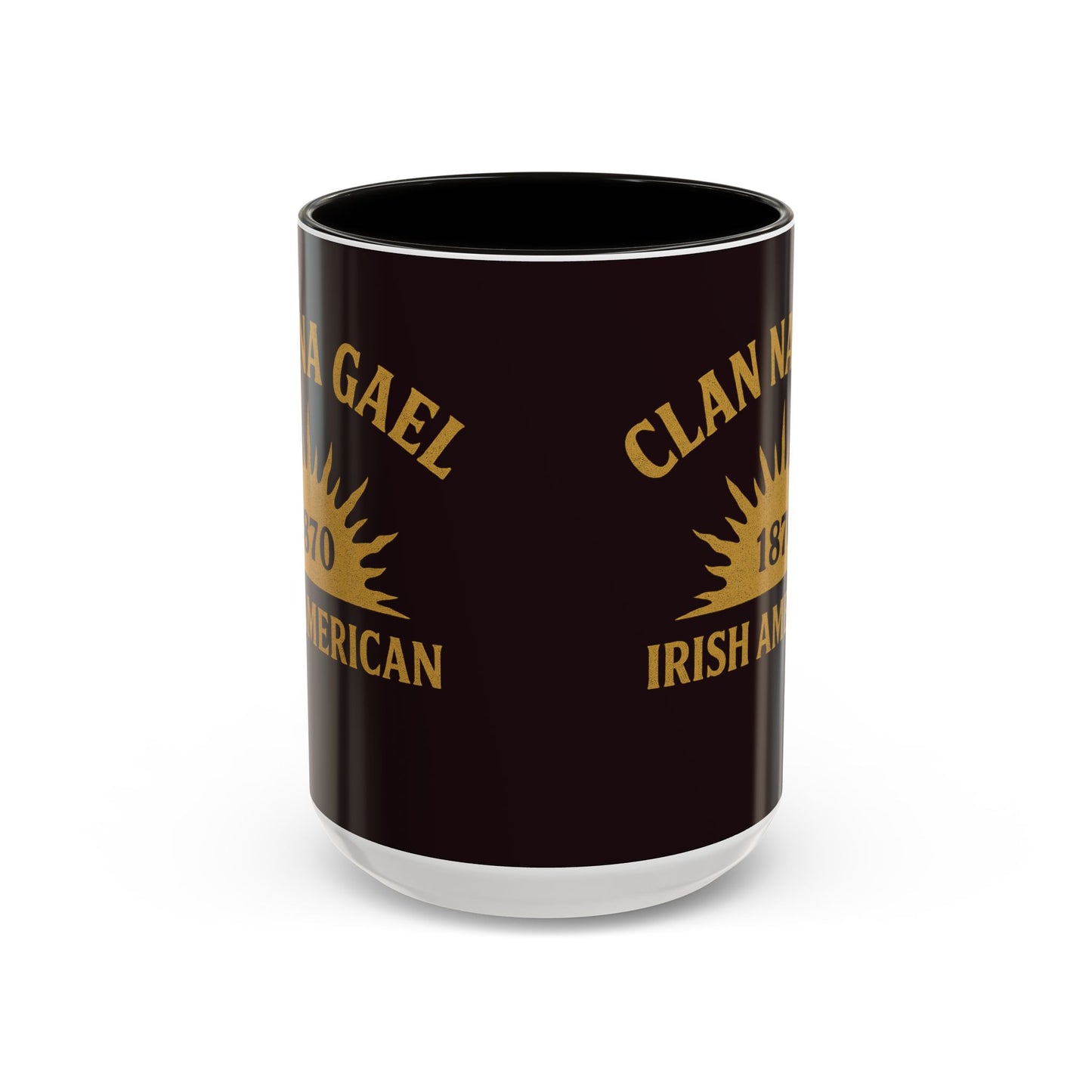 "Clan na Gael - Irish American", Colorful Mugs (11oz, 15oz) (Seal Brown)