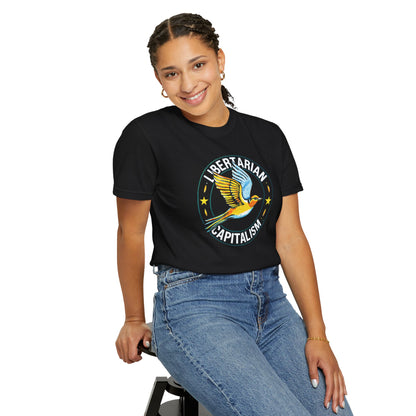 "Libertarian-Capitalism", Unisex T-shirt (Black)