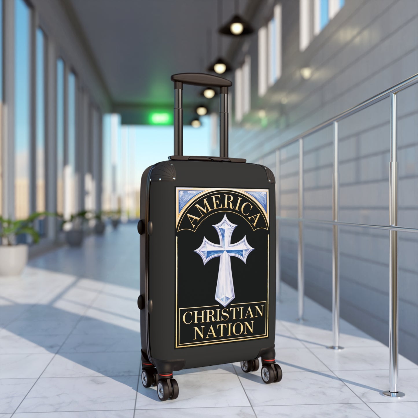 "America Christian Nation" #22 Suitcases (Jet Black)