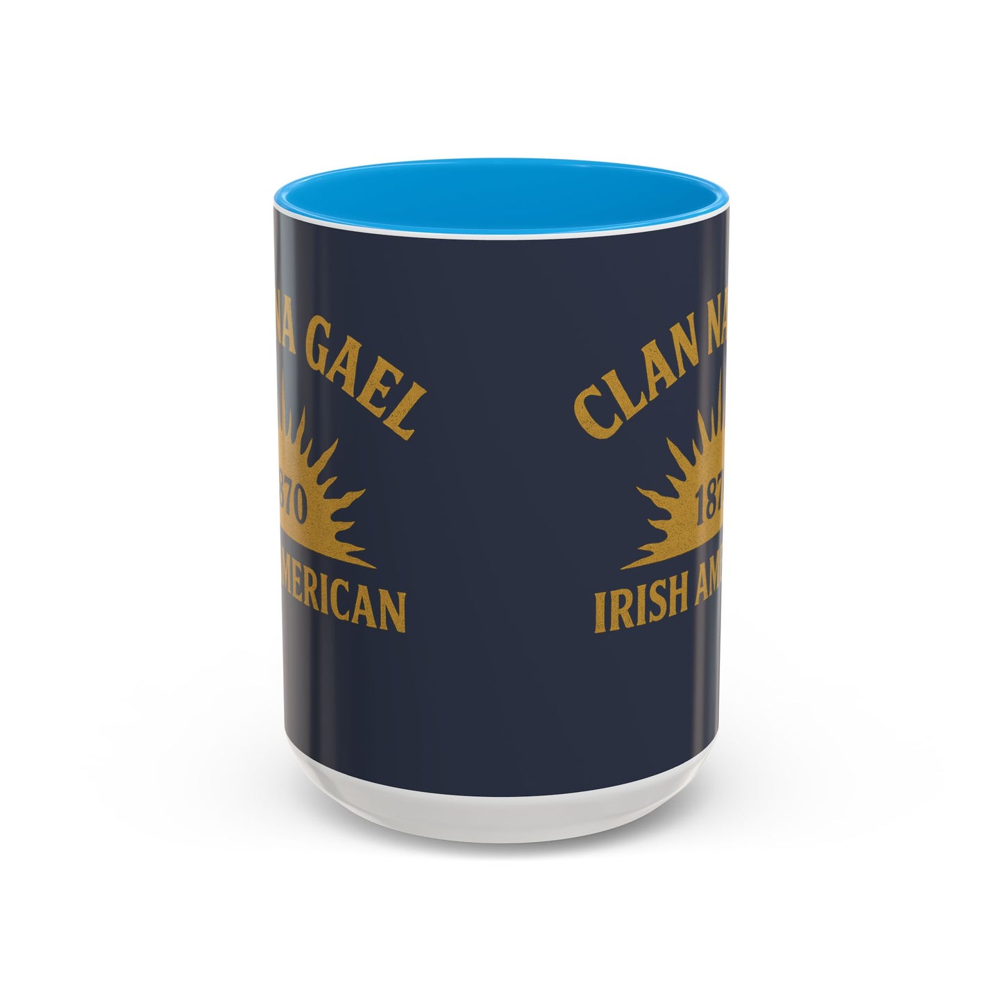 "Clan na Gael - Irish American", Colorful Mugs (11oz, 15oz) (Blue Burka Grey)