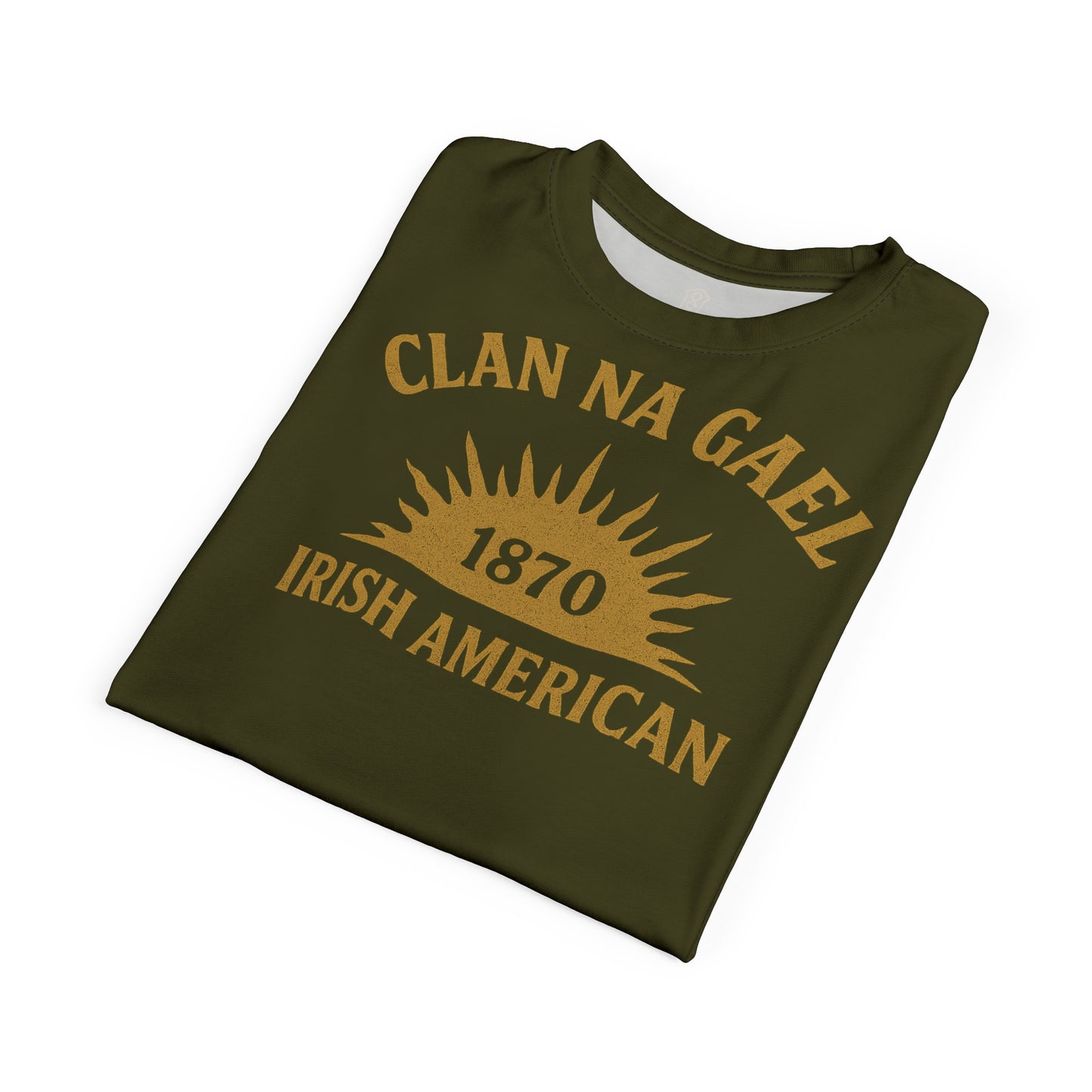 "Clan na Gael - Irish American", Unisex T-shirt (Fianna Green)