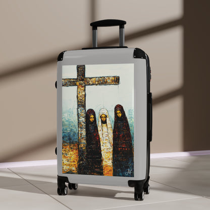 "At-the-Foot of the Cross - John 19:25", Suitcases (Light Grey)