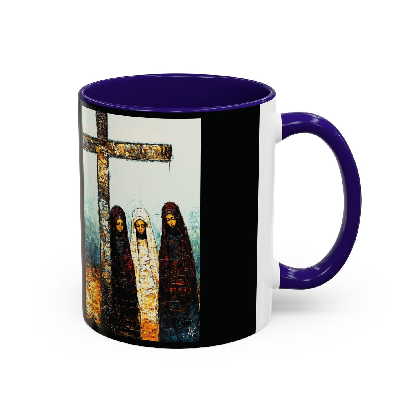 "At-the-Foot of the Cross - John 19:25", Colorful Mugs (11oz & 15oz)