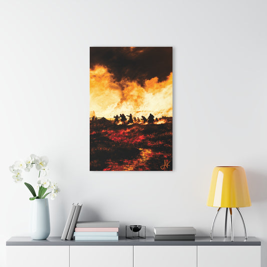 "Clan Skirmish", Fine Art Acrylic Wall Prints (French Cleat Hanging)