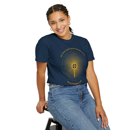 "Matthew 5:16 Sunburst", Unisex T-shirt