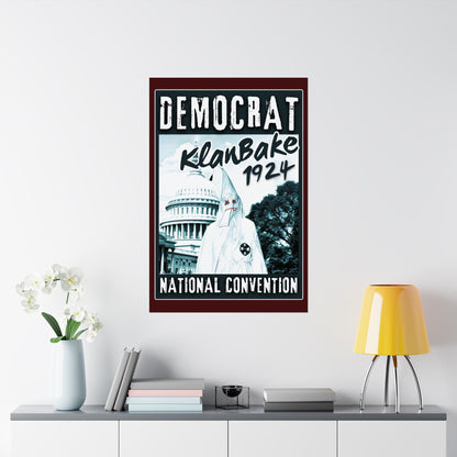 "Democrat KlanBake 1924", Matte Poster (Nine Tails Red)
