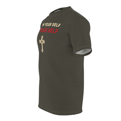 "Know Your Self", Unisex T-shirt (Pitch Grey)
